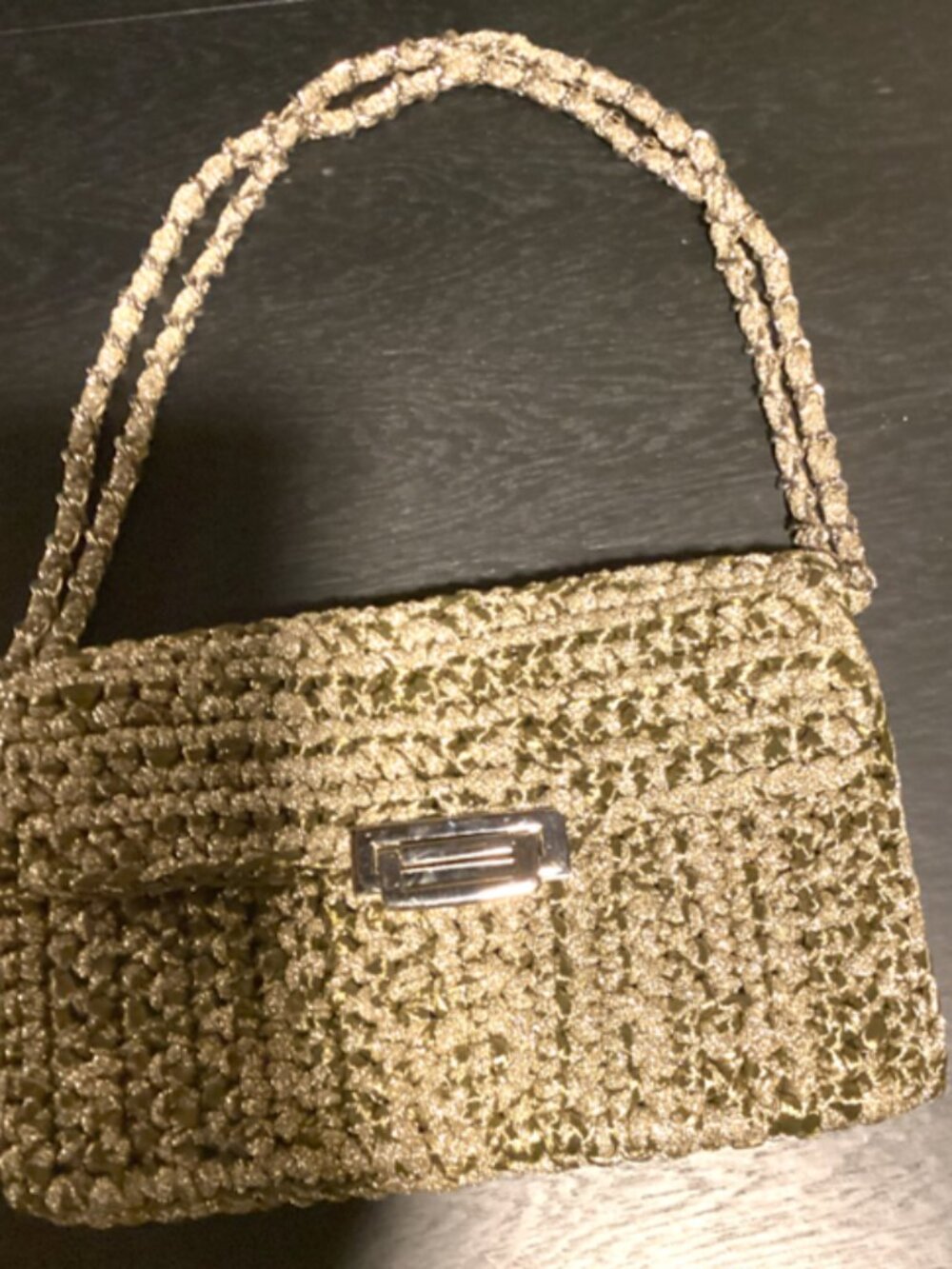 Lorenza Gandaglia Courture Handbag (sparkling black and gold rather than brown)